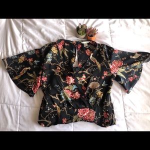 Tropical Bird Printed Jumpsuit